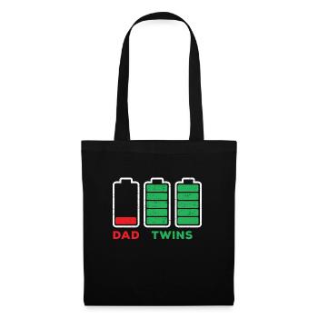 Papa Basse Charge Battery Twins Battery Full Charge Battery - Sac en tissu - noir - Devant