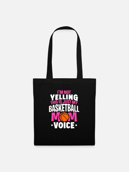 Not Yelling This Is Just My Basketball Mom Voice - Stoffbeutel - Schwarz