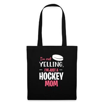 Not Yelling This Is Just My Hockey Mom Voice - Stoffbeutel - Schwarz - Vorne
