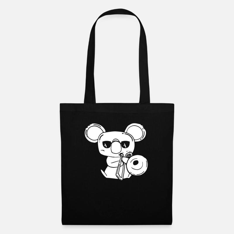 Basunist Basun Player Koala med basun Børn - Mulepose - sort
