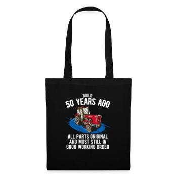 Construit il y a 50 ans - 50e anniversaire de Farmer - Sac en tissu - noir - Devant
