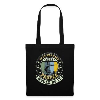 Plus de gens le feraient Calisthenics - Sac en tissu - noir - Devant