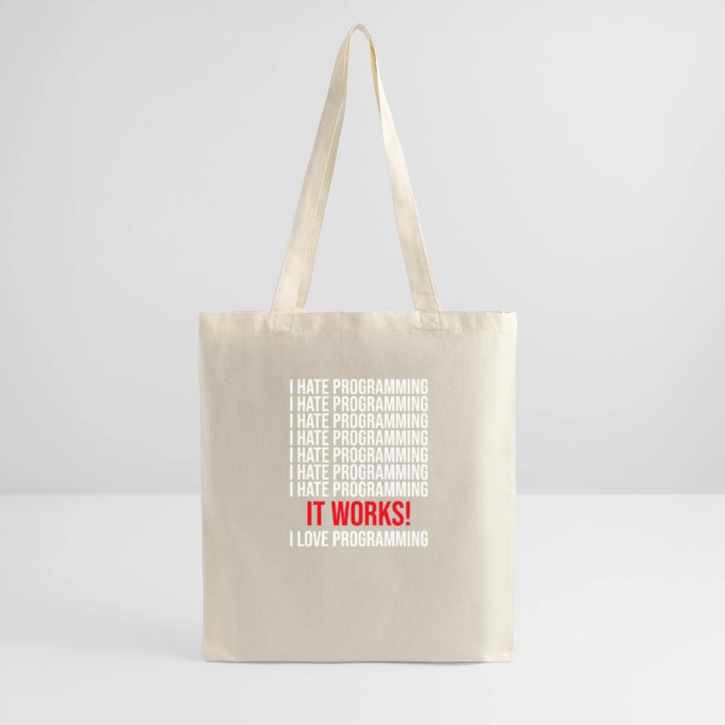 Programmer I hate programming Tote Bag