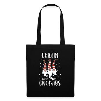 Chilling with my dwarves Christmas Xmas - Tote Bag - black - Front