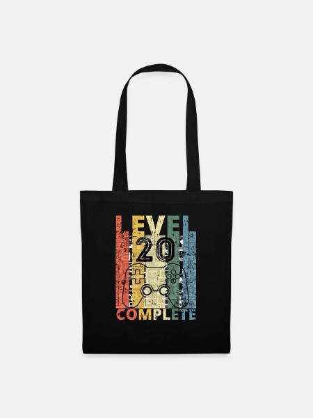 20. Geburtstag 20. Geburtstag Geschenk - Stoffbeutel - Schwarz