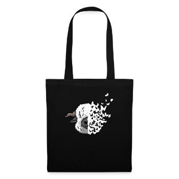 Valais Black-nosed Sheep Face Butterfly - Tote Bag - black - Front