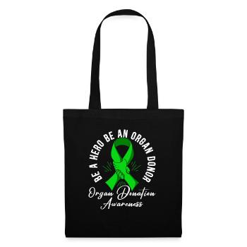 Be A Hero Be An Organ Donor Organ Donation - Tote Bag - black - Front