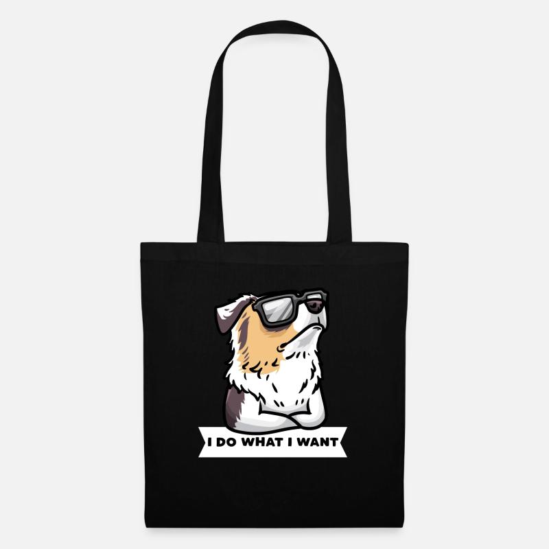 Sturer Australian Shepherd Hund Aussie - Stoffbeutel - Schwarz