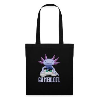 Axolotl Gamer Gameolotl Amphibian Jeux - Sac en tissu - noir - Devant