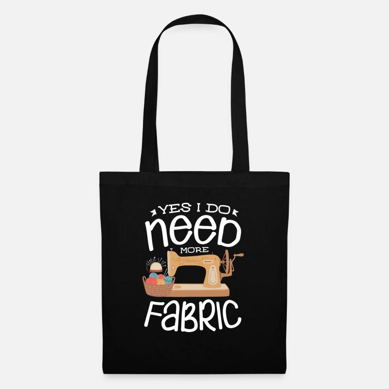 Construction de couture pour un ventilateur de couette à coudre - Sac en tissu - noir