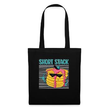 Short Stack Pancake Lover Breakfast Food Foodie - Tote Bag - black - Front