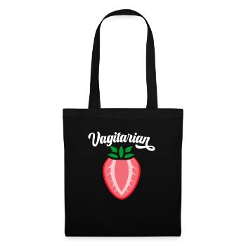 Vagitarian Adult Humor Funny Dirty Jokes Sarcastic - Tote Bag - black - Front