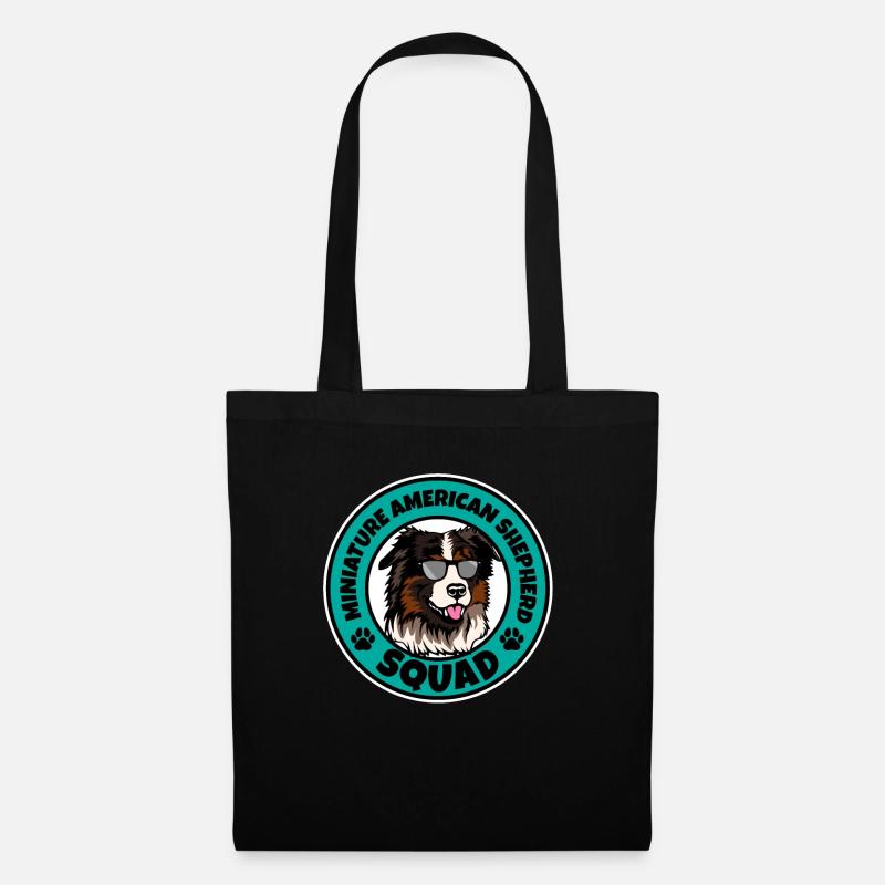 Miniature American Shepherd Squad I Dog Lover - Stoffbeutel - Schwarz