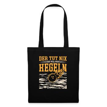 Kegler Der tut nix der will nur Kegeln - Stoffbeutel - Schwarz - Vorne