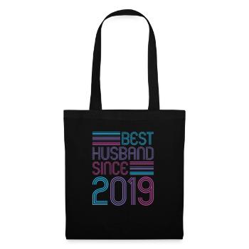 Best Husband since 2019 2nd Wedding Anniversary - Tote Bag - black - Front