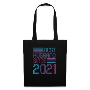 Best Husband since 2021 1st Wedding Anniversary - Tote Bag - black - Front