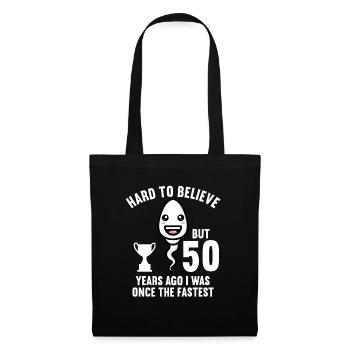 Il y a 50 ans 50 ans le plus rapide 50e anniversaire - Sac en tissu - noir - Devant