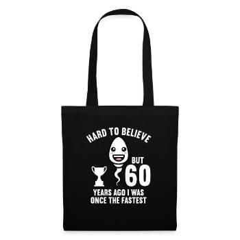 Il y a 60 ans 60 ans le plus rapide 60e anniversaire - Sac en tissu - noir - Devant