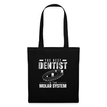 Best Dentist In The Molar System Zahnarzt - Stoffbeutel - Schwarz - Vorne