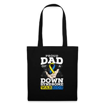 Proud Dad Of A Down Syndrome Warrior Trisomy 21 - Tote Bag - black - Front