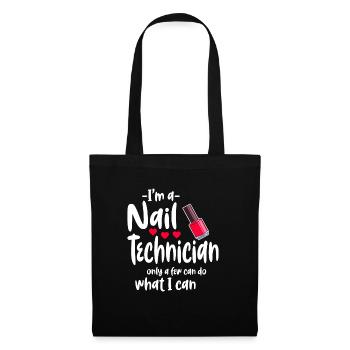 Nail technician work - Tote Bag - black - Front