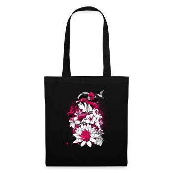 Hummingbird snake geisha - Tote Bag - black - Front