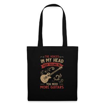 Musicien Guitariste Cadeau Guitariste - Sac en tissu - noir - Devant