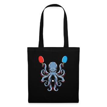 Tennis de table Octopus Joueur de tennis de table Sport - Sac en tissu - noir - Devant