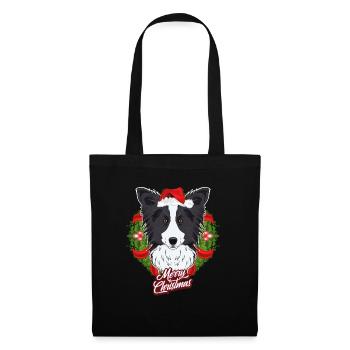 Border Collie Lover I Merry Christmas Border - Tote Bag - black - Front