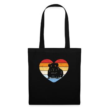 Cochons d’Inde millésimés - Sac en tissu - noir - Devant