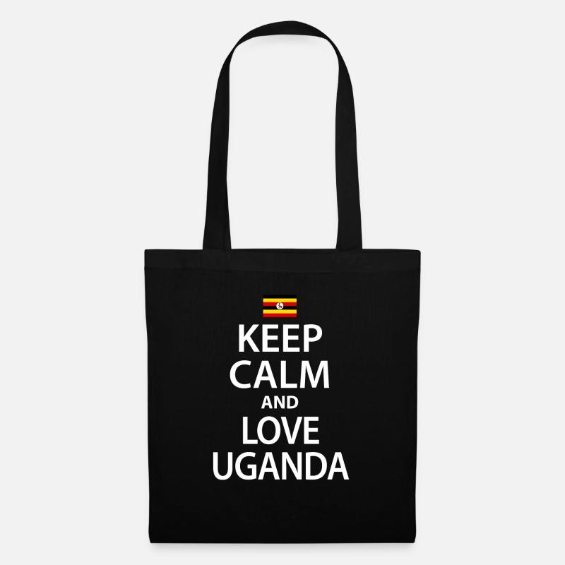 Uganda - Stoffbeutel - Schwarz