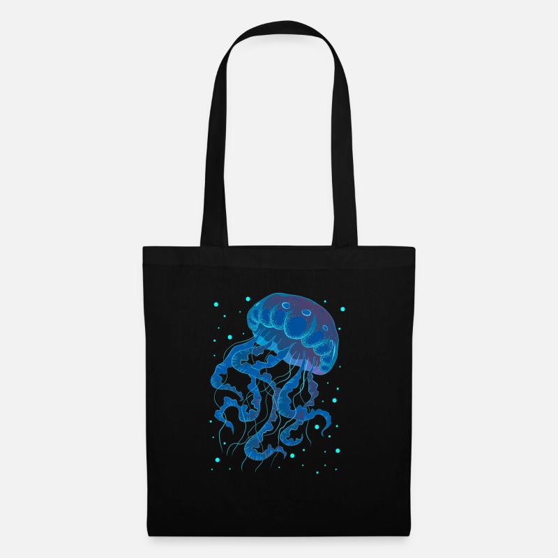 Méduse - Sac en tissu - noir