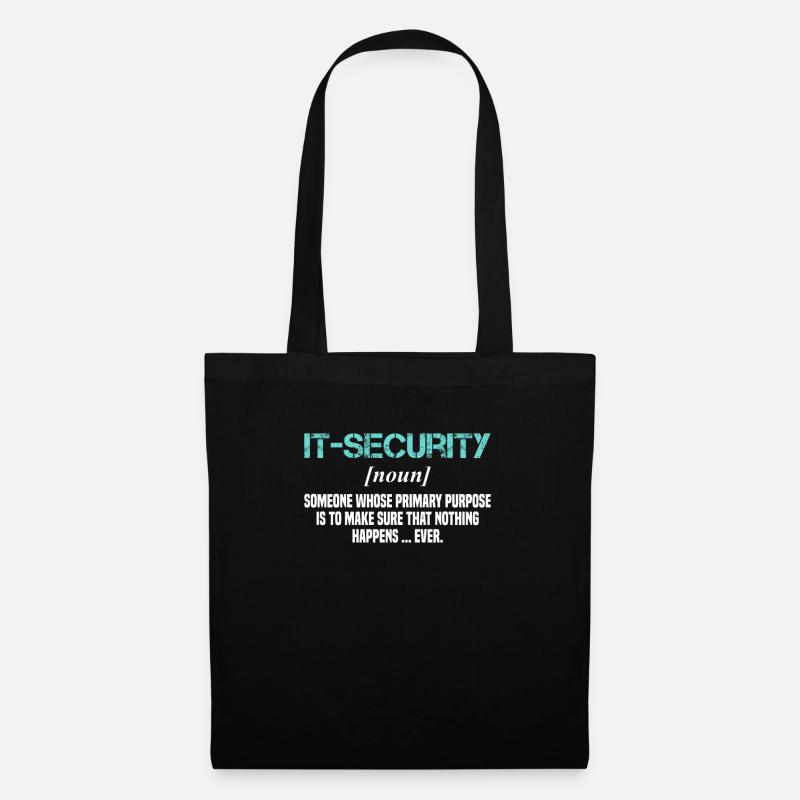 IT Cyber Security Experte Nerd Hacking - Stoffbeutel - Schwarz