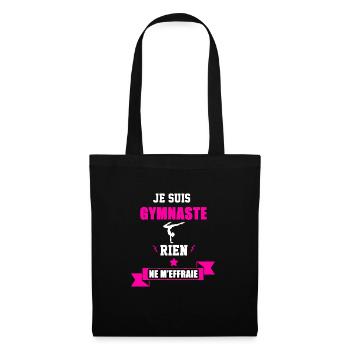 gymnaste Rien ne m'effraie - Sac en tissu - noir - Devant