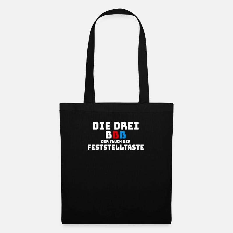 Die Drei ßßß Der Fluch Der Feststelltaste - Stoffbeutel - Schwarz