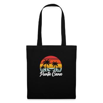 Punta Cana Dominikanische Republik Urlaub - Stoffbeutel - Schwarz - Vorne