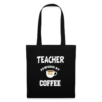 Teacher Coffee Geschenk - Stoffbeutel - Schwarz - Vorne