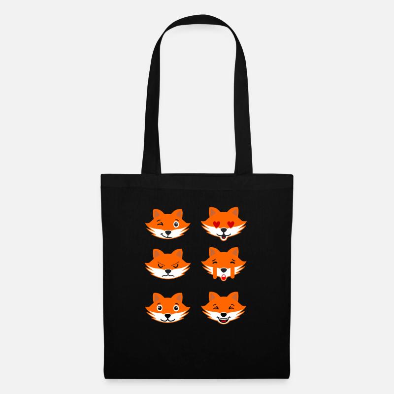 Fuchs - Stoffbeutel - Schwarz