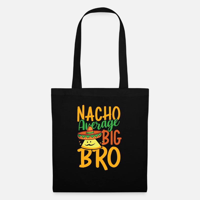 Nacho Durchschnitt Big Bro - Stoffbeutel - Schwarz
