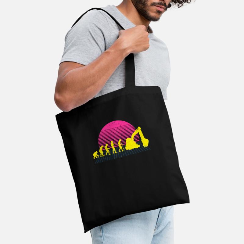 Excavator Evolution Construction Vehicle Digger Tote Bag