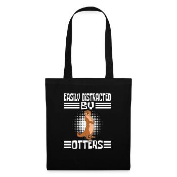 Otter and Sea Otter Sweet Otter - Tote Bag - black - Front