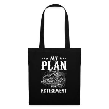 My Plan For Retirement Motorcycle - Tote Bag - black - Front