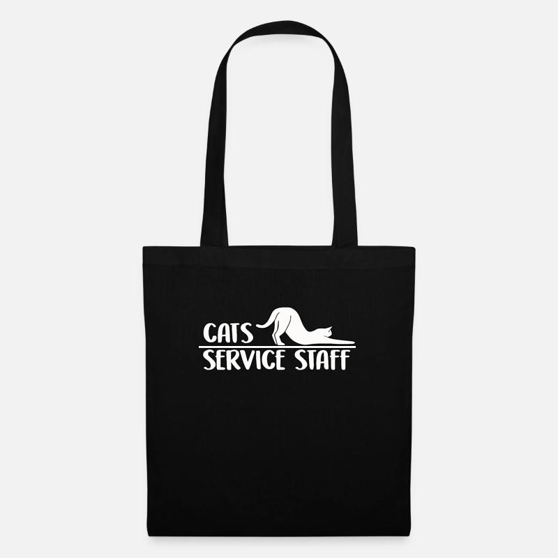 Cat Service Staff niedliches Katzen Halter Katzen - Stoffbeutel - Schwarz