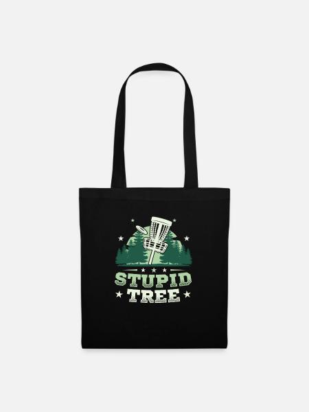 Frisbee Golf Stupid Tree Disc Golf Tee - Stoffbeutel - Schwarz