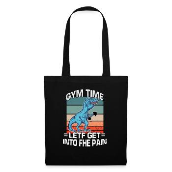 T-Rex Speech Defect Athlete Fitness Bodybuilding - Tote Bag - black - Front