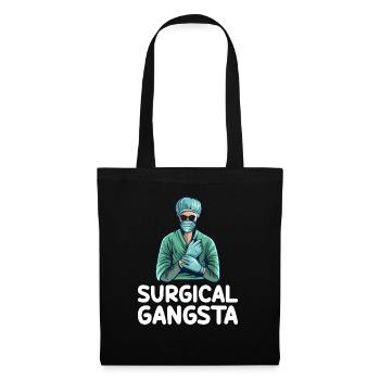 Technologue chirurgical Gangsta Tech Drôle - Sac en tissu - noir - Devant