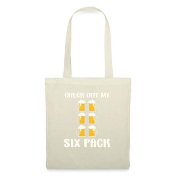 Schauen Sie sich my Six Pack Beer Funny Fitness Humor an - Stoffbeutel - Natur - Vorne