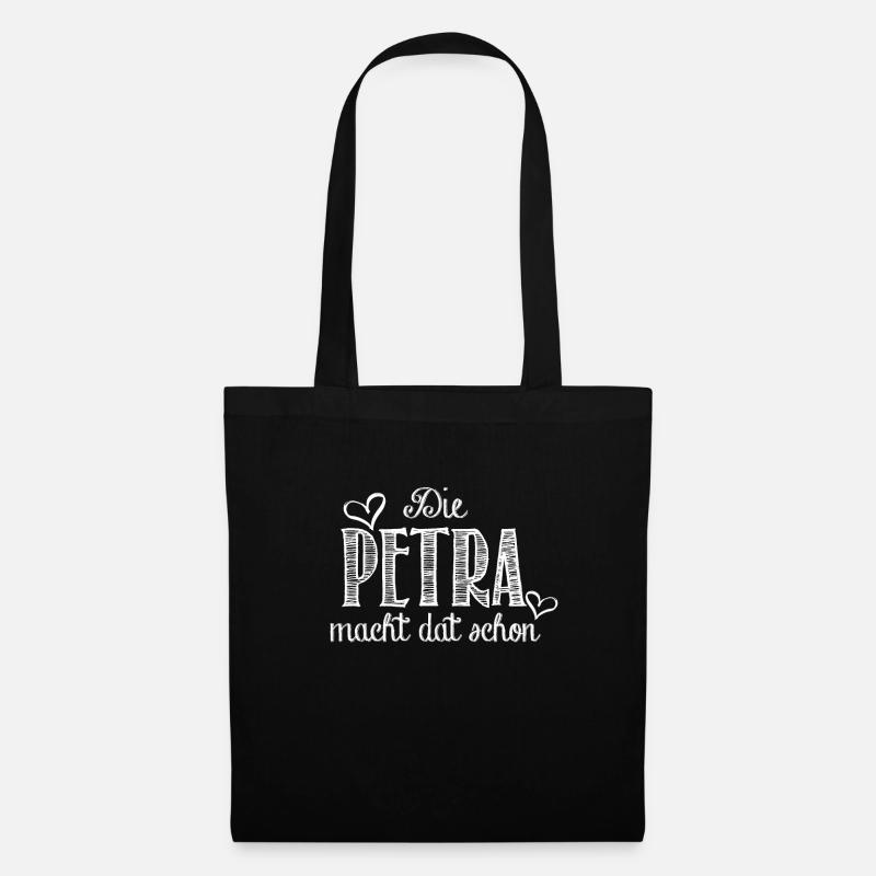 petra - Stoffbeutel - Schwarz