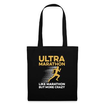 Ultramarathon-Design für einen Ultraläufer - Stoffbeutel - Schwarz - Vorne