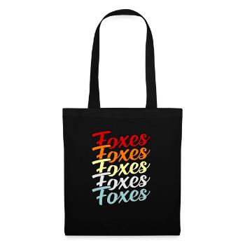 Renard - Sac en tissu - noir - Devant